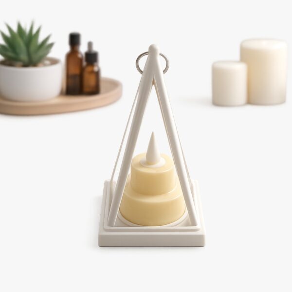 Vantage Geometric Pyramid LED Lantern & Royal Crystal Votive Set