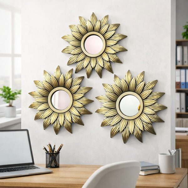 Gul-e-Zarrin Sunburst Wall Mirror Se